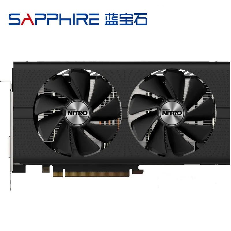 Видеокарты SAPPHIRE RX 570 4 Гб D5 видеокарта 256Bit GDDR5 для AMD RX 500 серии Radeon RX570 4 Гб DisplayPort HDMI DVI б/у