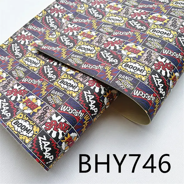 A4 20*33 см мультфильм печати искусственная кожа для DIY аксессуары BHY168
