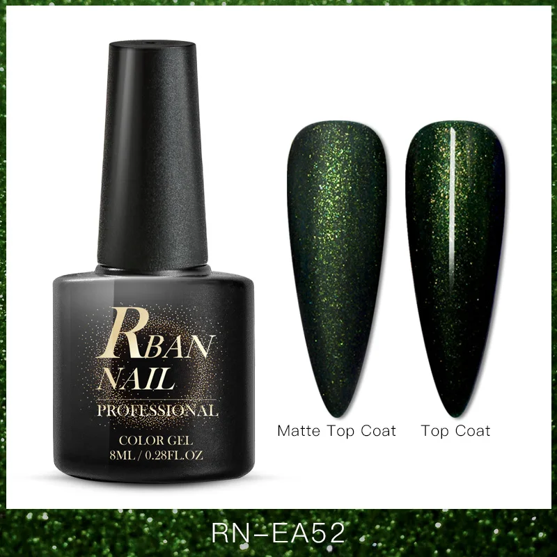 S07855 RBAN NAIL 8 мл цветной УФ-гель для ногтей матовое верхнее покрытие Гибридный гель для ногтей замачиваемый долговечный лак для ногтей гель лак Инструменты - Цвет: S07855