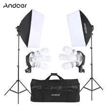 Andoer Studio zestaw oświetlenia fotograficznego oświetlenie fotograficzne zestaw oświetlenia lampa studyjna stojak Softbox na oświetlenie do studia fotograficznego lampa studyjna do fotografii tanie i dobre opinie CN (pochodzenie) Photography Lighting Equipment