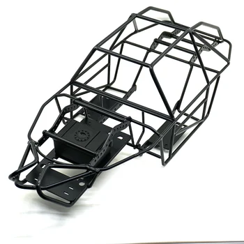 

Black 1/10 Scale RC Metal Frame Roll Cage w/inner Parts Rock Crawler Body Black Chassis Climbing Truck Parts SCX10