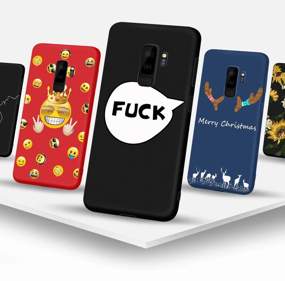 Для Samsung Galaxy S8 S9 Plus S6 S7 Edge яркие цвета Матовая Оболочка ТПУ Мягкая задняя крышка для Xiaomi Mi 9 SE черные матовые чехлы для телефонов