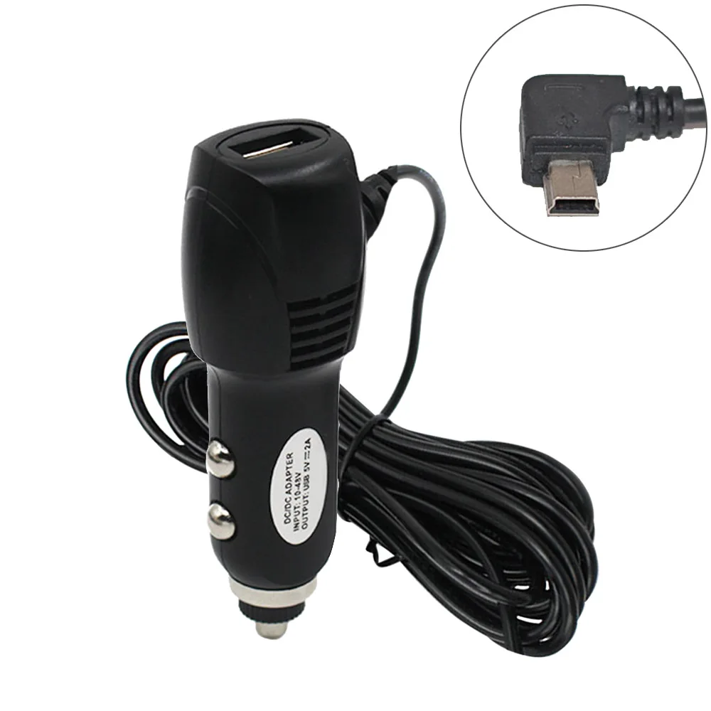 

5V 2A Car Charger Dash Cam Driving Recorder Rear-view Mirror Recording Car Charger Mini USB 3.5M line Car Power Adapter