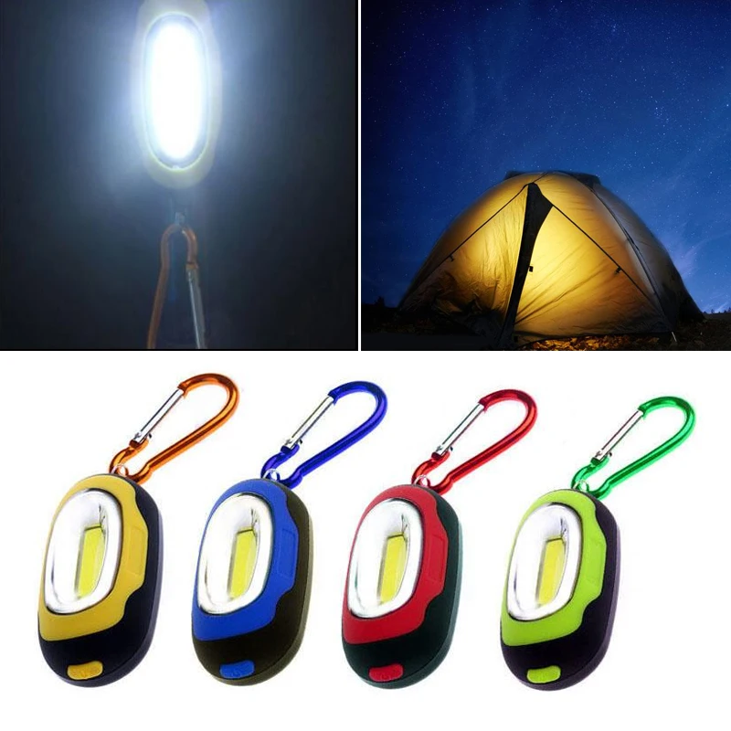 Hot Mini COB LED Flashlight Waterproof Portable Keychain Torch Light