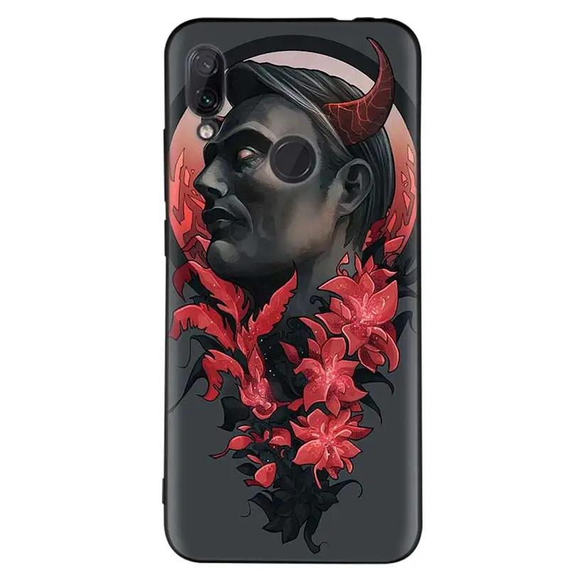 Черный чехол Hannibal movie для Xiao mi Red mi Note 8 7 7S 7A 6 S2 GO K20 Pro+ 6A mi 6X 5X A1 CC 9 8 мягкий чехол для телефона - Цвет: BD266-8