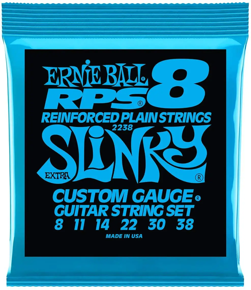 Ernie Ball 2238 Extra Slinky RPS Nickel Wound Electric Guitar Strings - 08-38 | Спорт и развлечения