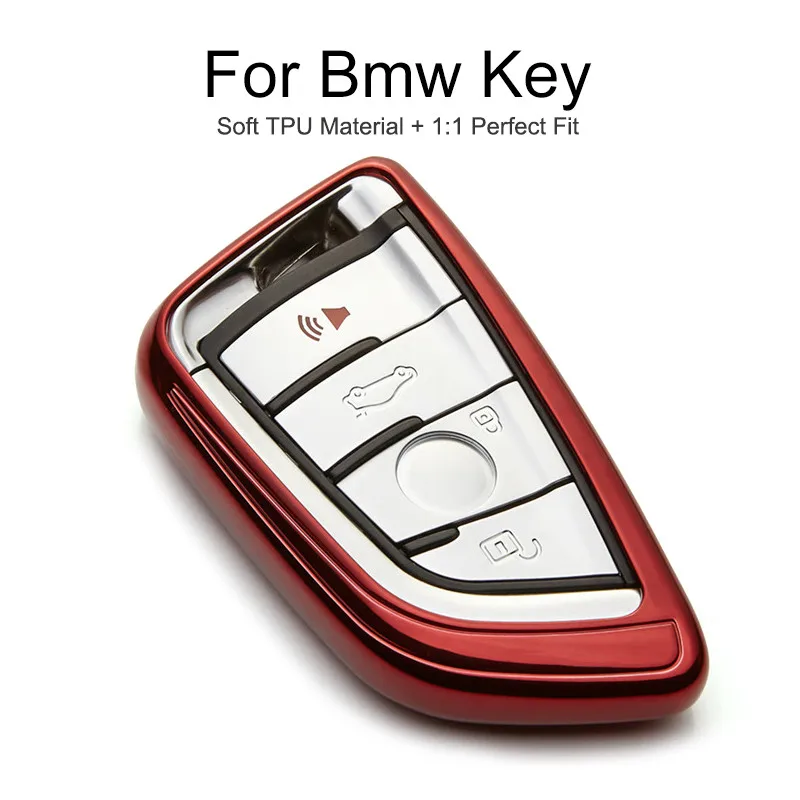 Чехол для автомобильного ключа ТПУ чехол Bmw X5 F15 E70 X1 F48 X6 E71F16 X4 F26 G30 F11 E90 6 цветов