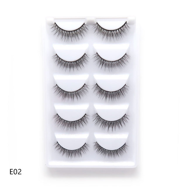 Eyelashes 2/10/30/50 Boxes 5 Pairs 3D Mink Lashes Bulk Natural False Eyelashes Soft makeup Eye Lashes cilios H13 G806