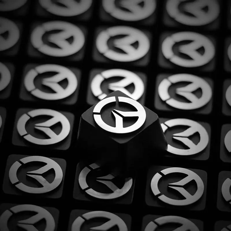  1pc Aluminium Alloy key cap for MX switches Mechanical Keyboard Metal keycap for OW DVA Death Dota 