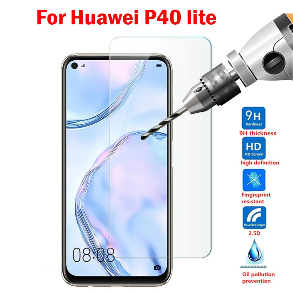 Закаленное стекло для huawei p40 lite защитная пленка P40lite Huawei P30 Lite P20 Pro чехол