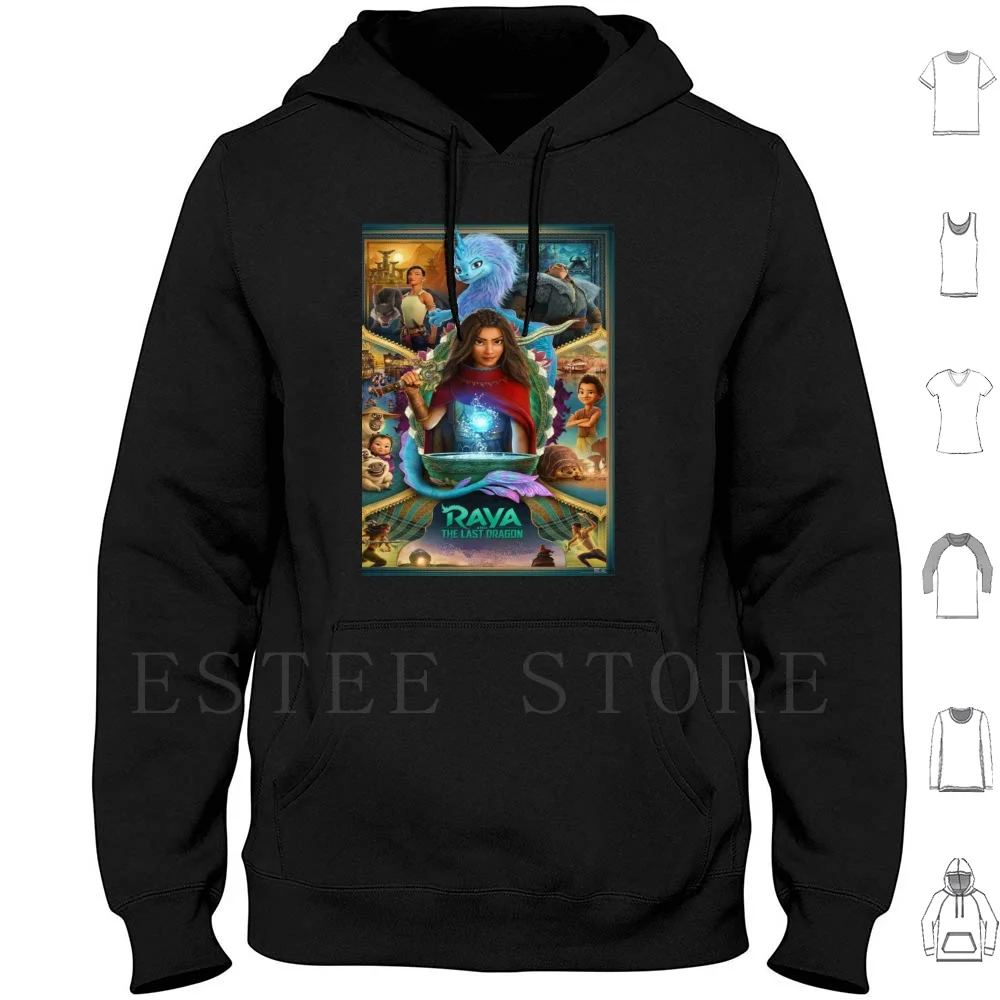 Raya E L'Ultimo Drago V1 Felpa Con Cappuccio Manica Lunga Erl35 Raya Last Dragon Raya E L'Ultimo Drago Marzo 2021 Popolare Verde