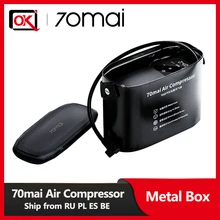 70mai hava kompresörü 12V 70mai taşınabilir elektrikli araba hava pompası dokunmatik kontrol LED ekran kompresörü scooter ve bisiklet