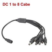 1 шт. 1 DC Женский до 2/3/4/5/8 с разъемом «папа» расширительный разъем кабель 5,5 мм* 2,1 мм, работающего на постоянном токе 12 В в Питание соединительный кабель с разъемом кабеля