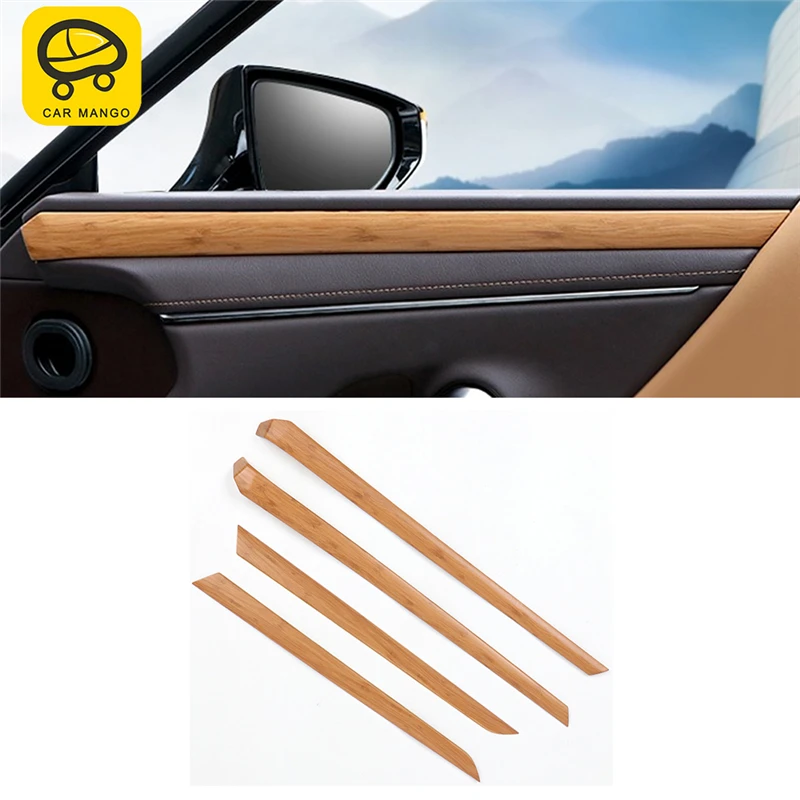 

CARMANGO for Lexus ES 2018 2019 ES200 ES300 ES260 Car Styling Dashboard Gear Shift Cover Frame Sticker Wood Interior Accessories