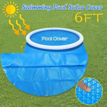 

Vinyl Round Pool Cover swimming pool cover for solar Protector 6ft Foot Above Ground Blue Protection Swimming Pool Accessories