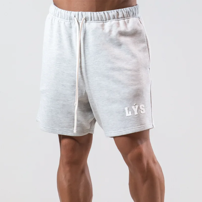 fitness sports running 100% algodão shorts de