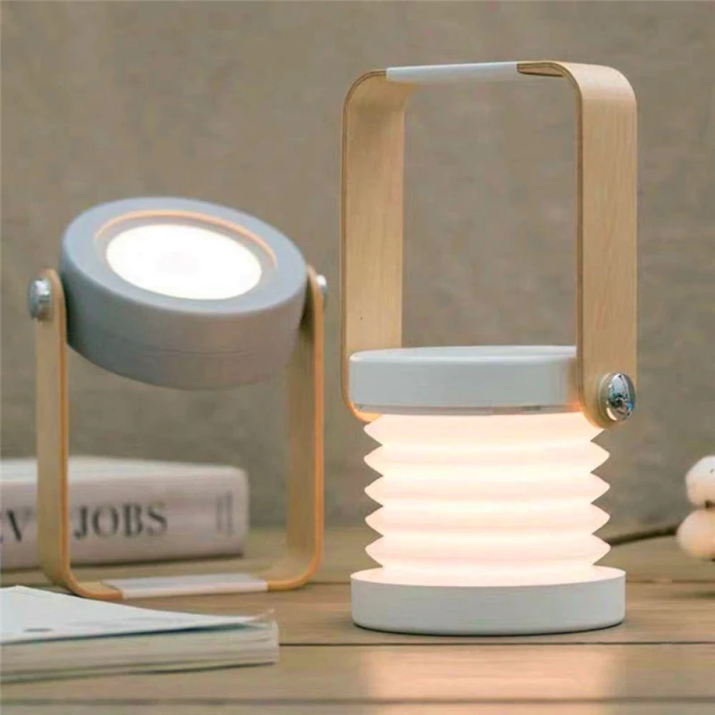 

LED Foldable Touch Dimmer Reading Night Light Portable Lanterns Lamp USB Charge Bedroom Table Lamp Bedside Lamps Children Gifts