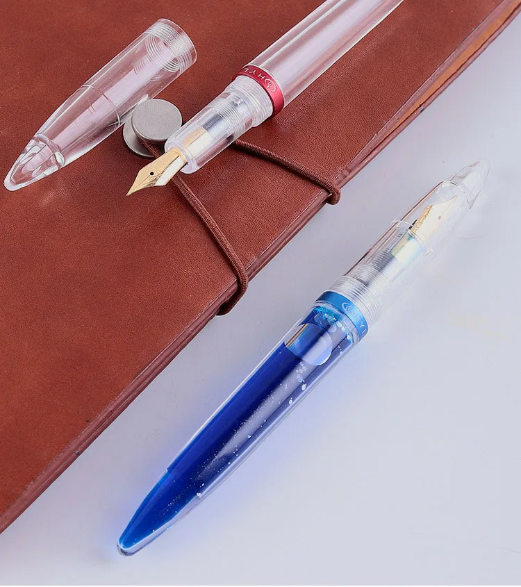 Подарочная коробка перьевая ручка Jinhao многоразовая чернильная ручка каллиграфия ручка прозрачное стекло высокое качество авторучки для школы