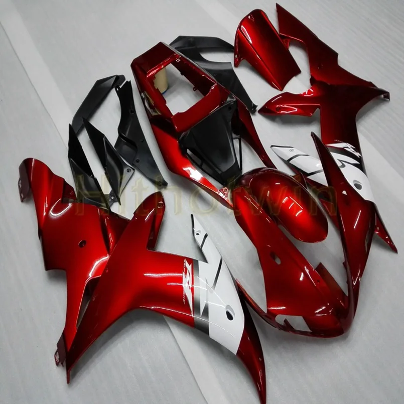 A Пользовательский капот мотоцикла для YZF-R1 2002 2003 ABS пластик обтекатель инъекции формы красный - Цвет: A