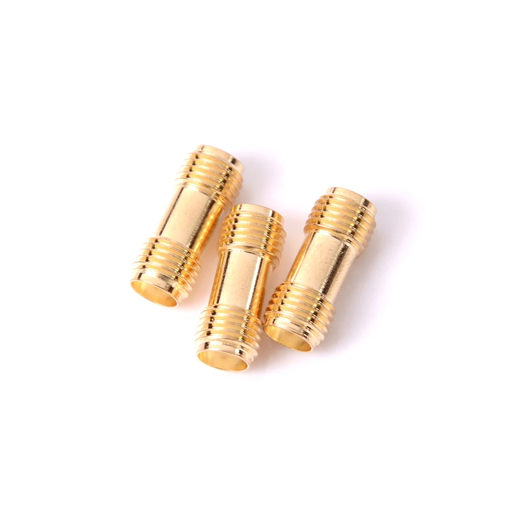 ZLinKJ 3pcs/lot Golden Color RF Connector SMA Female to For Two Way Radio SMA-F Antenna Adaptor | Обустройство дома
