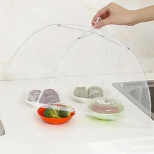 12 дюймов квадратный сложенный сетчатый пищевой чехол против насекомых зонтик для еды на открытом воздухе для пикника покрытие для еды Кухонные гаджеты инструмент покрытие для еды сетка