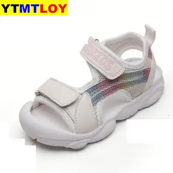 

Baby Comfortable Sandals 2020 Summer New Boy Girls Beach Shoes Kids Casual Children Fashion Sport Size 21-30 Unisex Hook & Loop