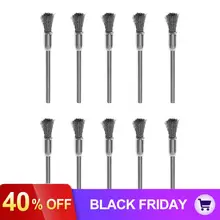 10 шт./компл. мини полировальные Стальная проволока кистей для макияжа с ручкой и ручки, кольцо для ключей, Тип для очистки шлифовки и полировки инструмент