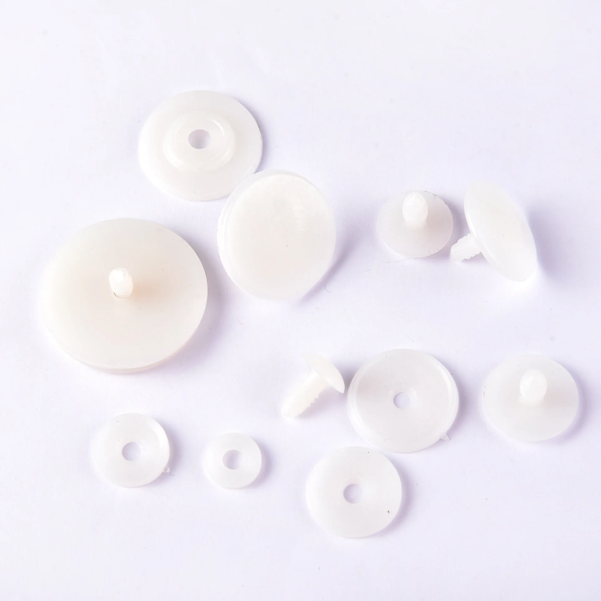 45mm White Plastic Safety Doll Joints x 5 Bear Doll Soft Toy Making 