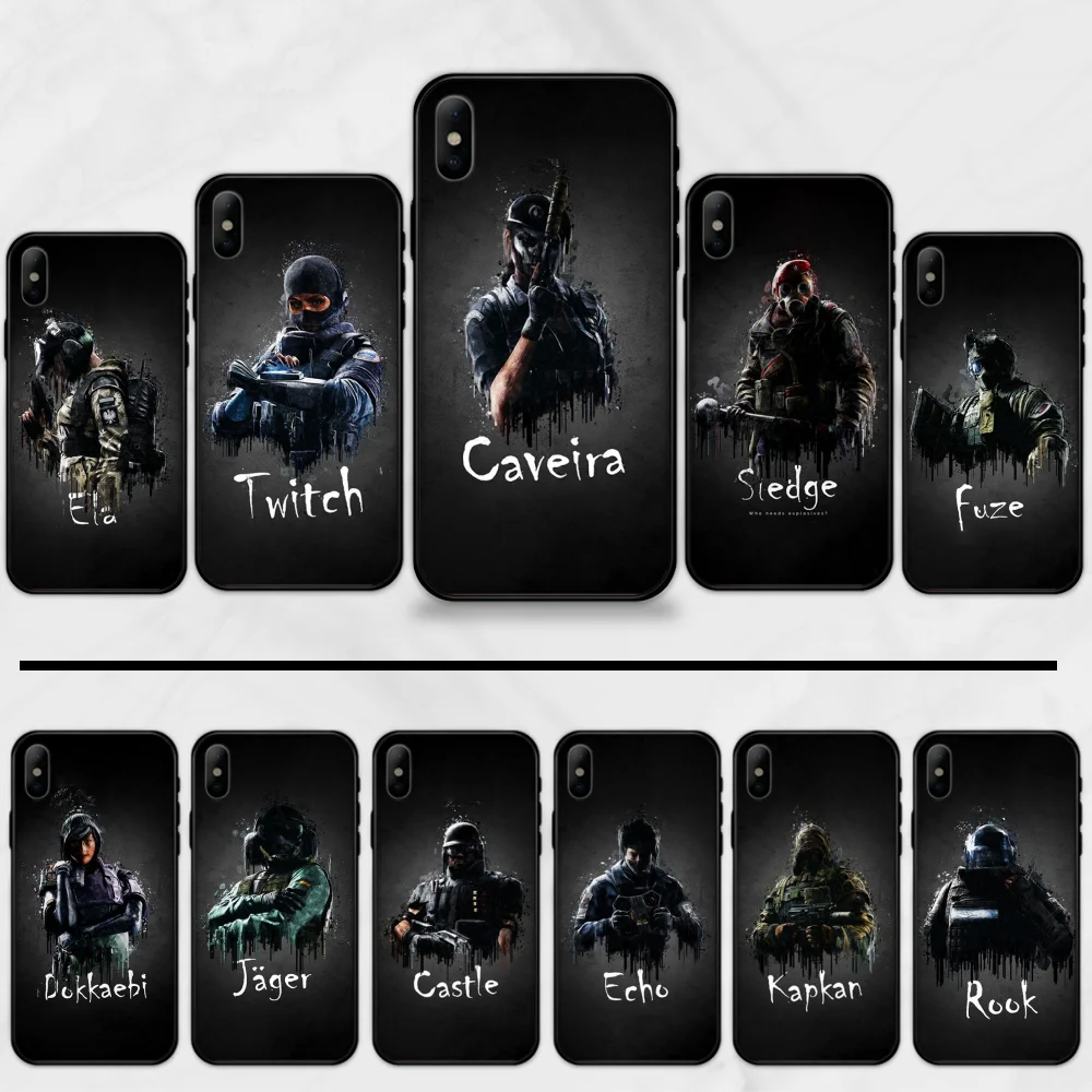 Lavaza R6 rainbow six siege game Bling Cute Phone Чехол для iPhone 5 5S SE 5C 6 6S 7 8 plus X XS XR 11 PRO MAX | Мобильные