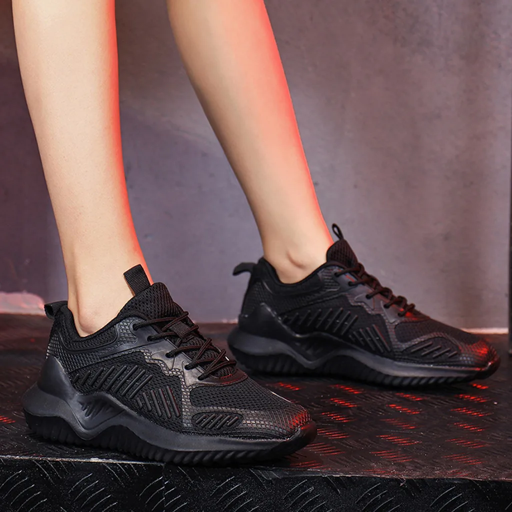 SAGACE; Модные Женские однотонные туфли на шнуровке; повседневные кроссовки на платформе; спортивная обувь для бега; уличная дышащая обувь;#45
