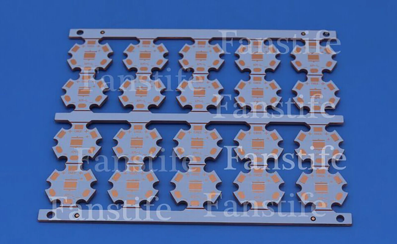 Aluminum Heat Sink 20mm Copper Substrate PCB Heatsink Base Plate For XML XML2 XHP50 5050SMD High Power Leds
