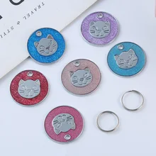 Перекрестная граница Amazon Новые продукты кольцо-защелка ПЭТ карточка с кошкой брелок производители настраиваемый цинковый сплав