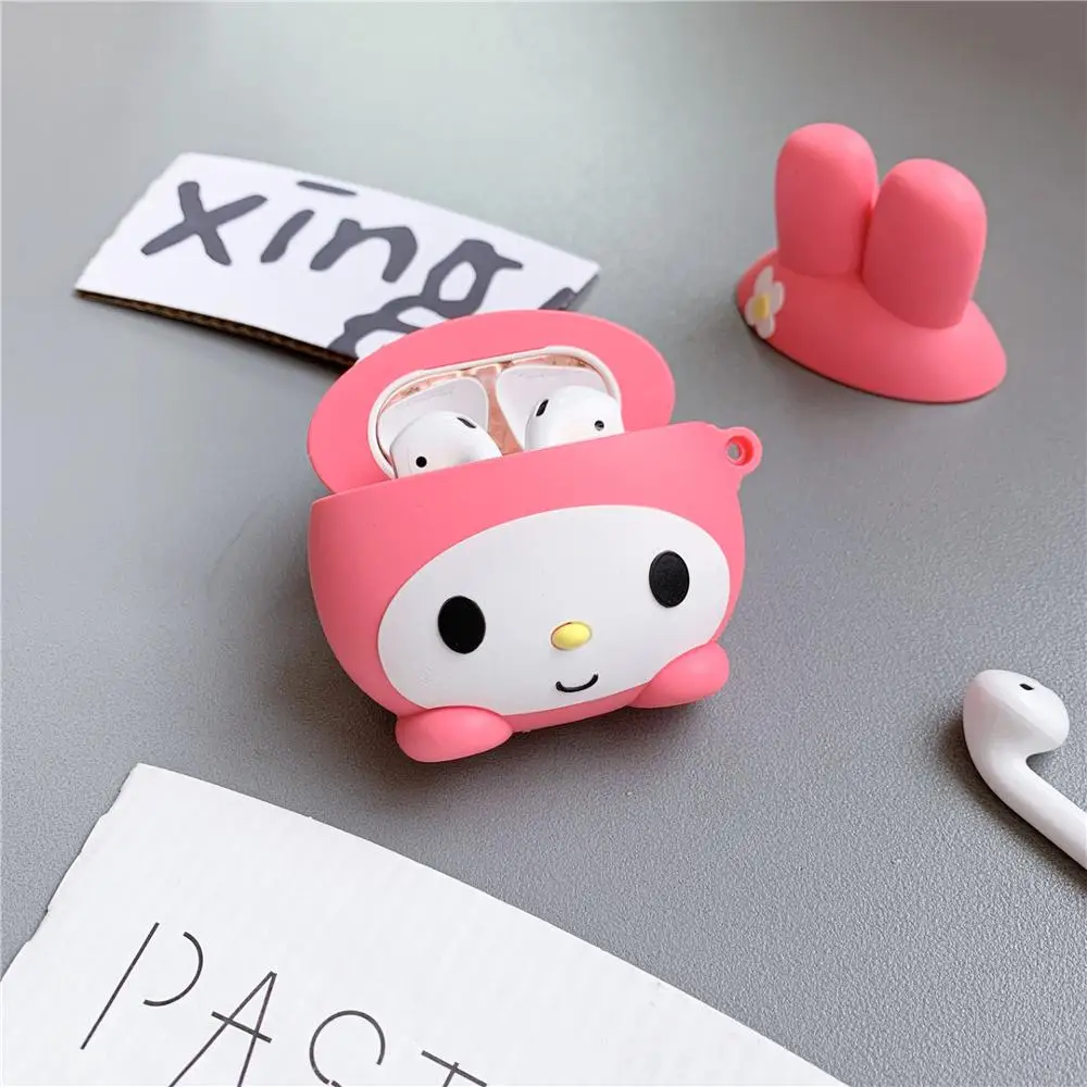 Милый силиконовый мягкий чехол 3D с мультипликационным принтом My Melody для Apple Airpods