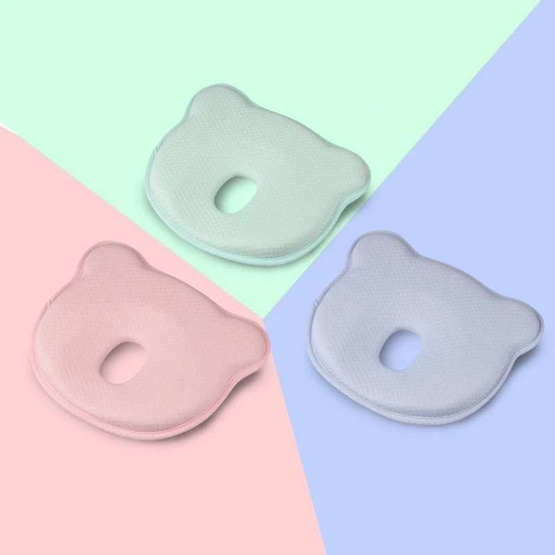 Baby Pillow Soft Infant Head Pillow Memory Foam Sleeping Cushion To Prevent Plagiocephaly Flat Head Syndrome