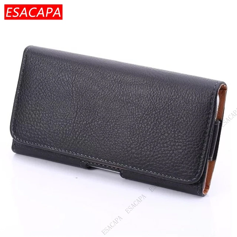 Leather Belt Clip Flip Phone Holster with Vertical Waist Case Holder