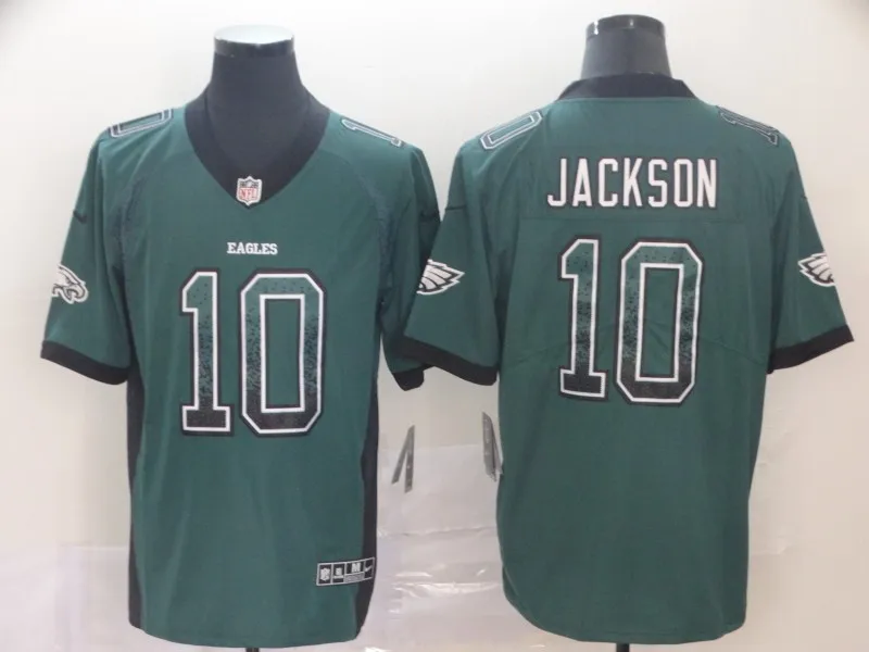 Все сшитые мужские Джерси Philadelphia DeSean Jackson#10 eagles