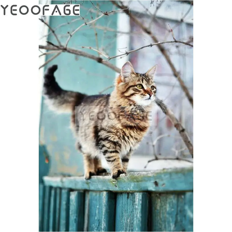 

5D Diamond Embroidery Animal cat Diy Diamond Painting Cross Stitch Needlework Mosaic Full Rhinestone Home Decor landscape