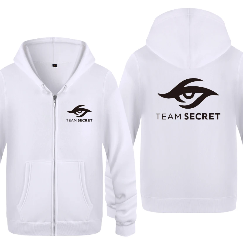 BAY HET DOTA2 TI5 Team Secret толстовки с логотипом мужские мужские флисовые кардиганы на молнии толстовки с капюшоном - Цвет: BAY HET