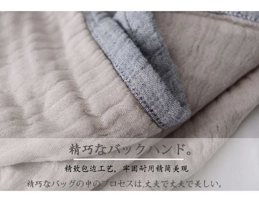 Хлопковое муслиновое одеяло кровать диван путешествия дышащий Простой японский стиль твердый большой мягкий плед Para одеяло