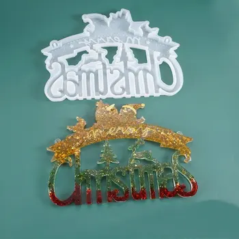 

DIY Santa Claus Snowman Merry Christmas Silicone Casting Molds Epoxy Resin Molds