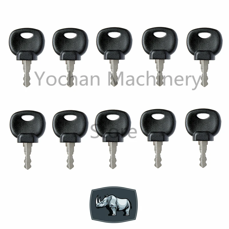 10 Pcs 14607 Applicazioni Dell'Impianto Chiave Di Accensione Per Il Trattore Jcb 3Cx Bomag Hatz Manitou 14707 14603