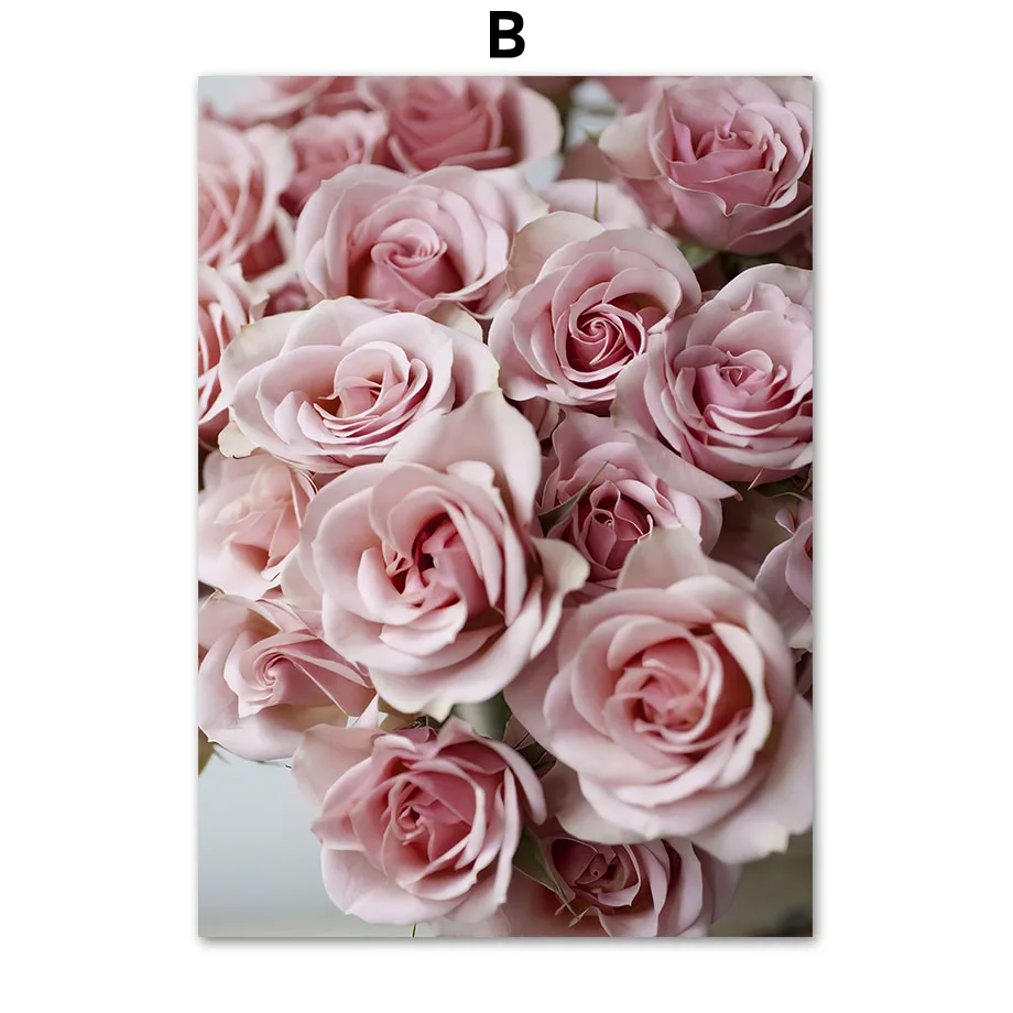 Scandinavian-Fashion-Pink-Flower-Feather-Nordic-Posters-And-Prints-Wall-Art-Canvas-Painting-Wall-Pictures-For (4)