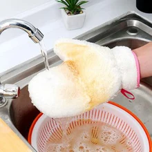 1 пара бамбуковое волокно Водонепроницаемый для работы по дому, на кухне для мытья посуда уборки перчатки