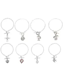 Романтический мужланов бар круглый жемчуг Цепочки и ожерелья Дельфин черепаха геометрический мяч Цепочки и ожерелья