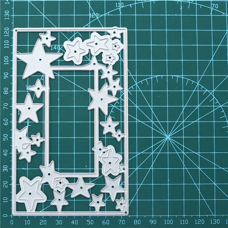 

Eastshape Crafts Metal Steel Cutting Dies New Star Rectangle Frame Stencil for DIY Scrapbooking Paper/photo Cards Embossing Dies