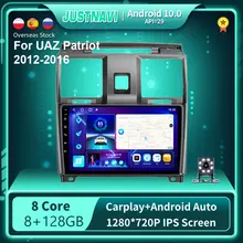 8G 128G Autoradio Android 10.0 Multimedia Voor Uaz Patriot 2012 2013 - 2016 Draadloze Carplay Auto Dsp gps Ips 1280*720P Geen 2DIN