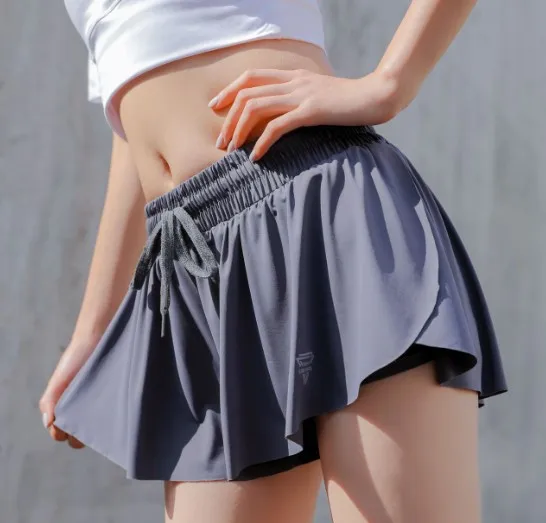 

Sports Shorts Women's Anti-Exposure Thin Viscose Loose-Fit Quick-Dry Summer Running Training Yoga Gym Shorts