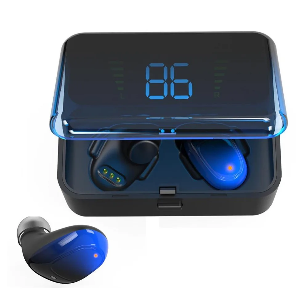 TWS Stereo Bluetooth Earphone Earbuds Wireless Earphones Sports Bluetooth 5.0 Headphone Touch-type Headset With Mic Charging Box