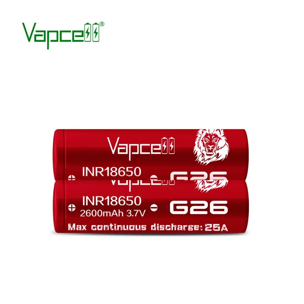 Vapcell G26 INR 18650 2600 мАч 25A литий-ионный аккумулятор rewrap H26 beats VTC5A