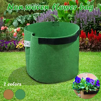 

Planting FeltCloth Planting Container Bag Thicken Garden Pot Gardening growth bag Non-woven Seedling Bag semillase verduras